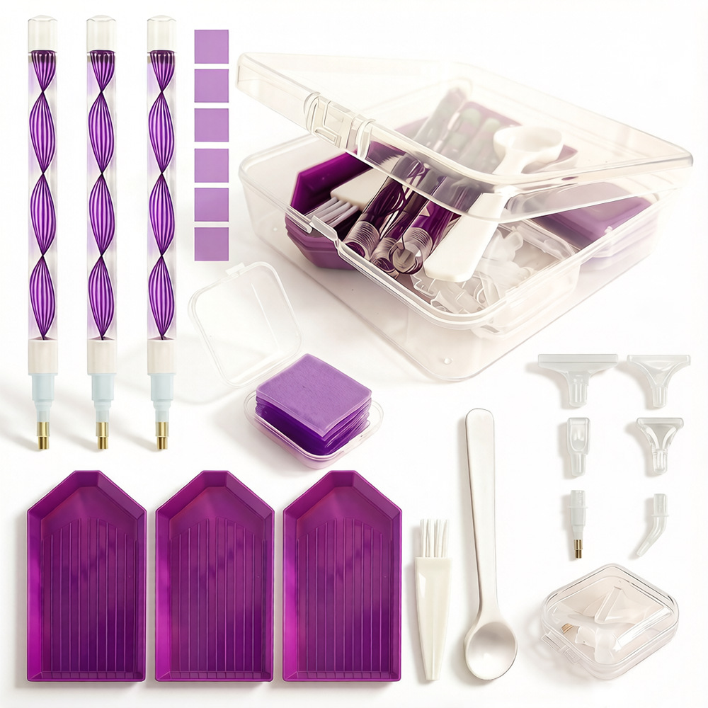 Craft Embellishment Storage - DIY Diamant Schilderen Gereedschapset 4 Kleuren