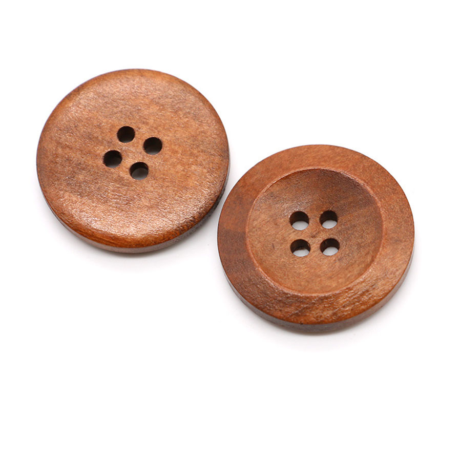 Embellishments For Scrapbooking - 10 Stuks 18Mm Ronde Houten Knopen