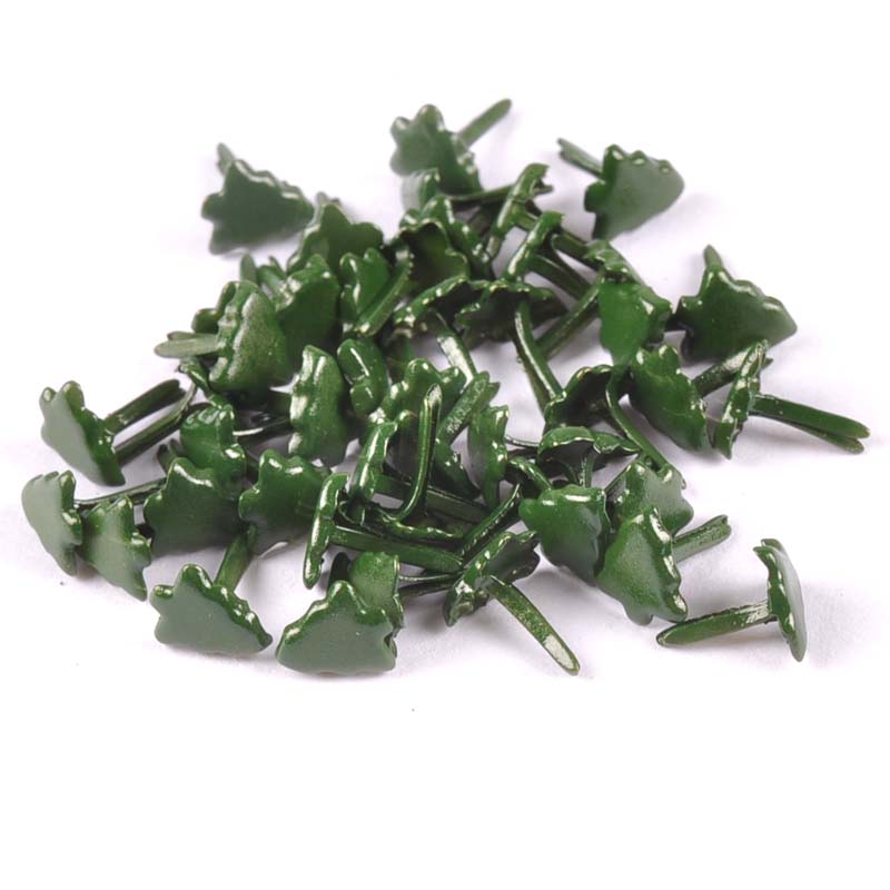 Christmas Craft Embellishment - 50 Stuks Mini Kerstboom Brads Scrapbooking