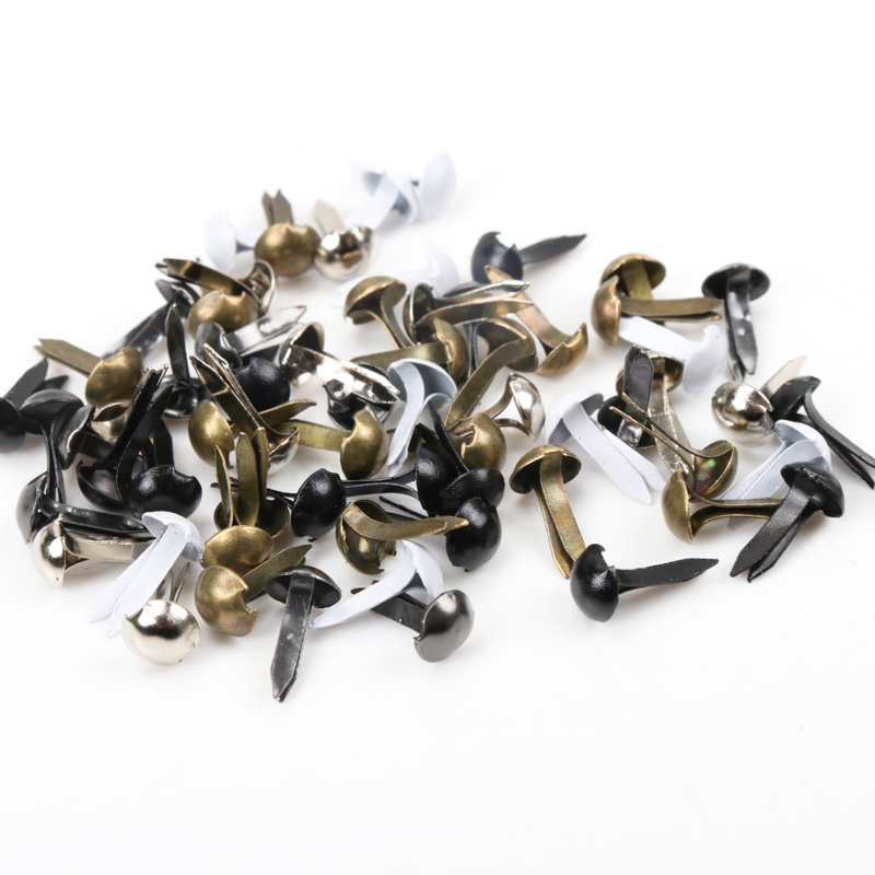 Embellishments For Scrapbooking - 100 stks Gemengde Ronde Metalen Brad