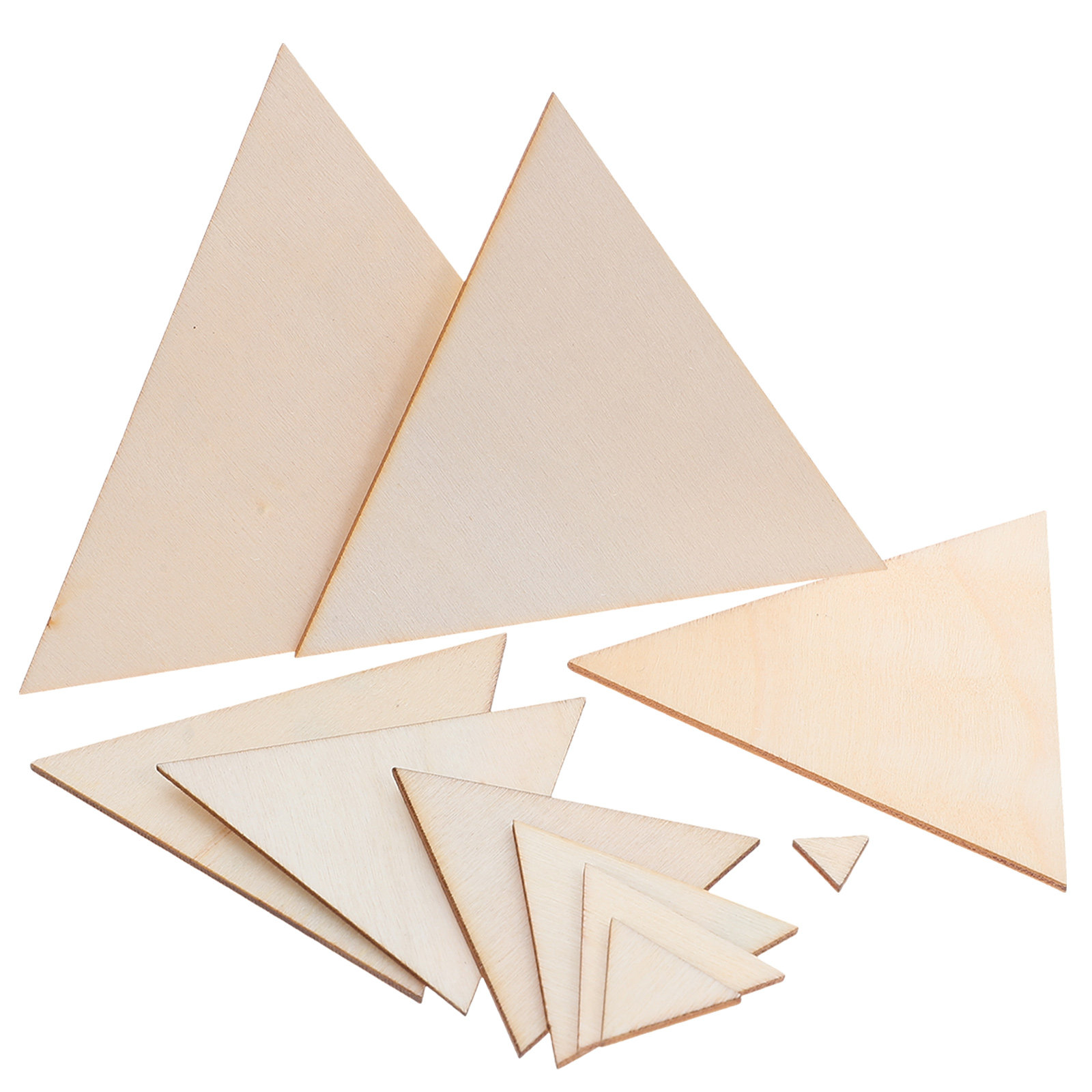 Christmas Craft Embellishment - 10 stuks houten uitsneden, diverse maten