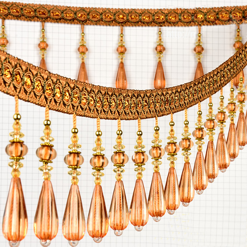 Beaded Trim Fringe - 1M Kristallen Hanger Kwastje Druppel Kralen