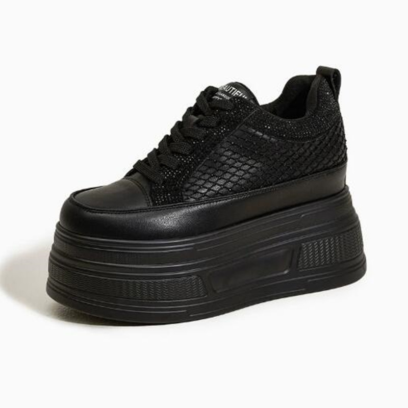 Crystal Mesh Fabric - Luxe 9CM Air Mesh Synthetische Platform