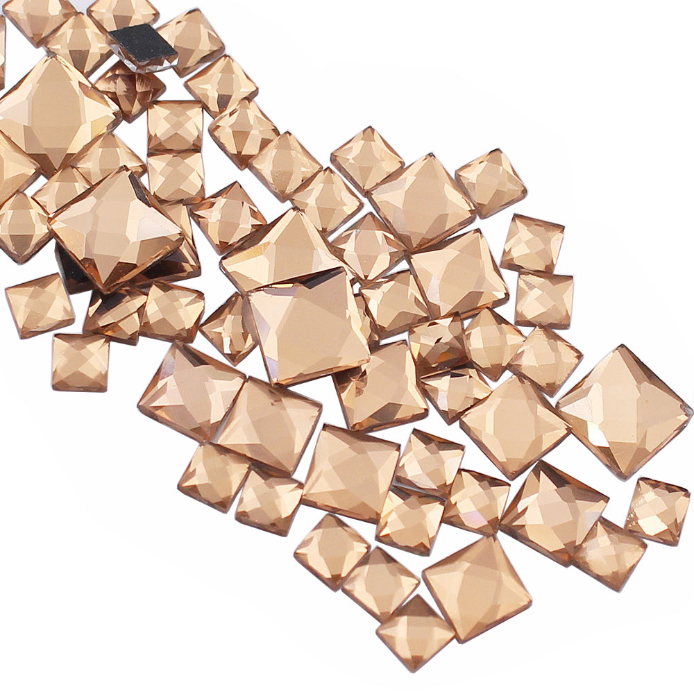 Hotfix Rhinestone Sheet - 5mm 8mm 10mm Strass steentjes vierkante