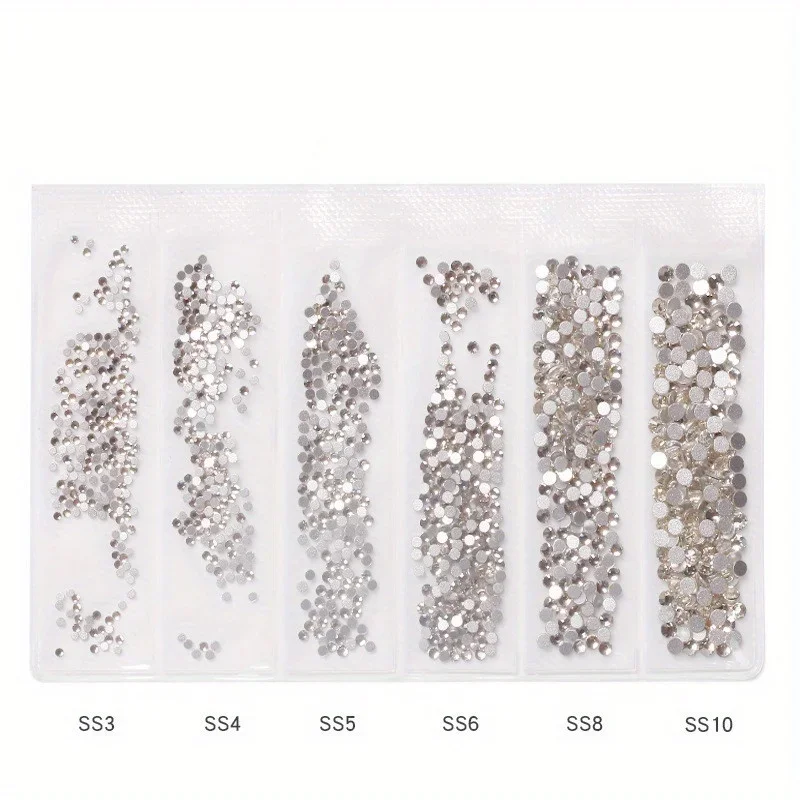 Hotfix Rhinestone Sheet - Swagpick SS3-10 Mix Wit Ab Glas