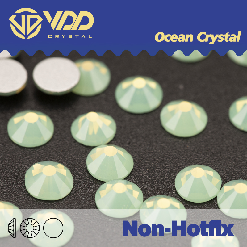 Hotfix Rhinestone Sheet - VDD 046 Groene Opaal Kristallen Voor