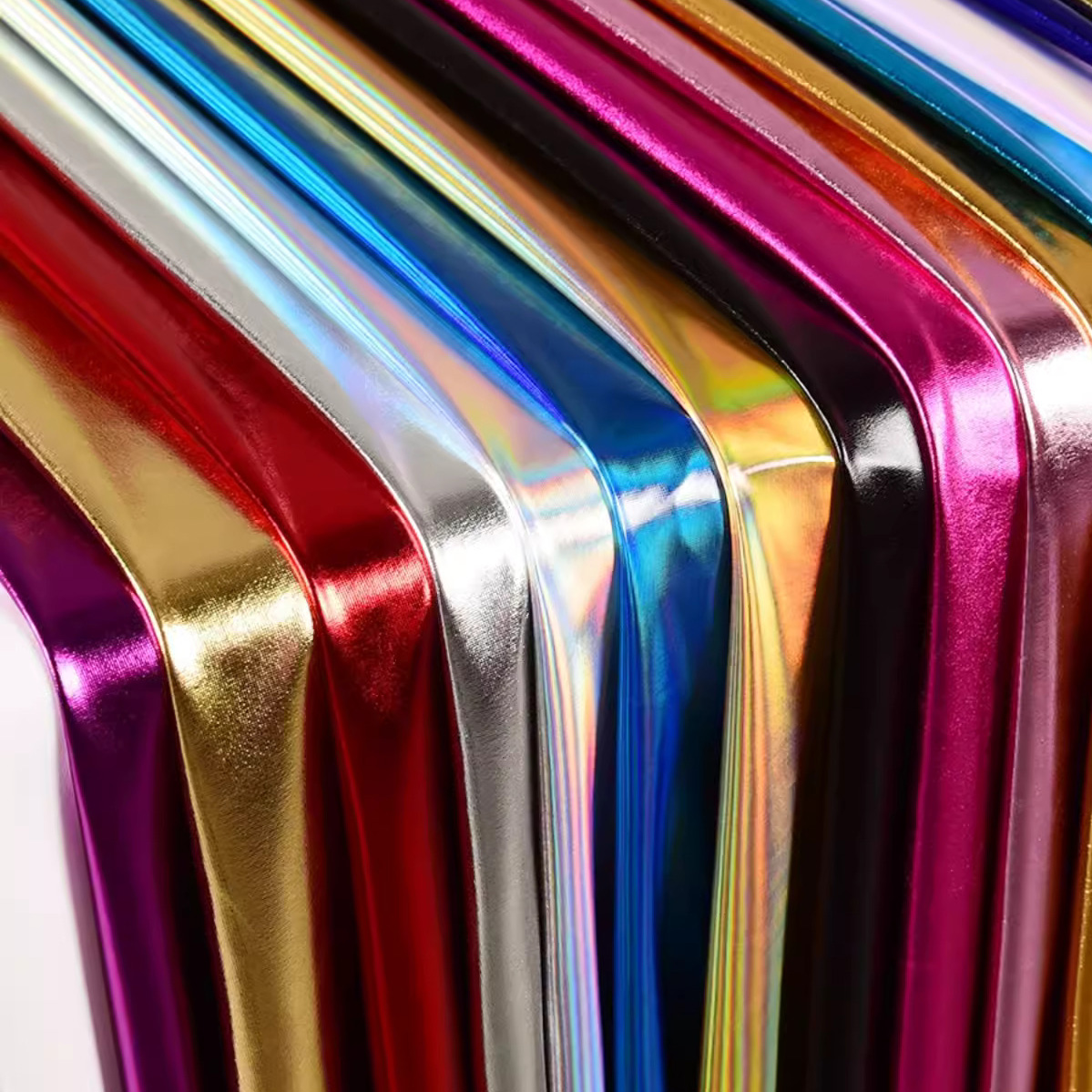 Crystal Mesh Fabric - Iriserende glanzende stretch bronzing spandex stof