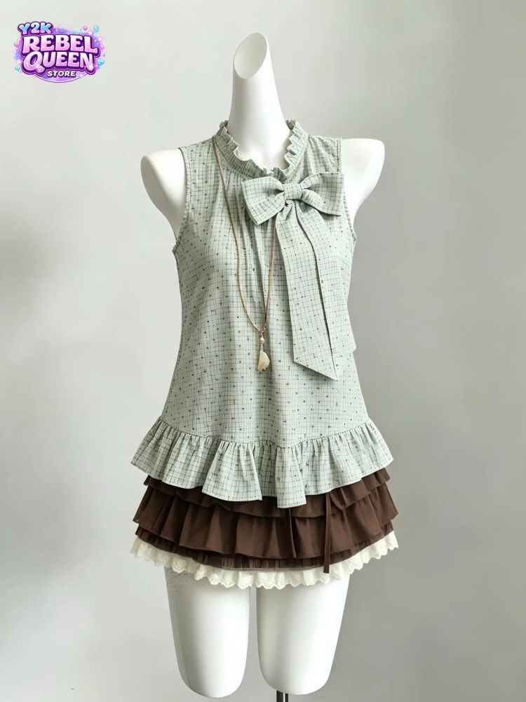 Elastic Lace Trim - Japanse Vintage Sweeti 2-delige set Dames