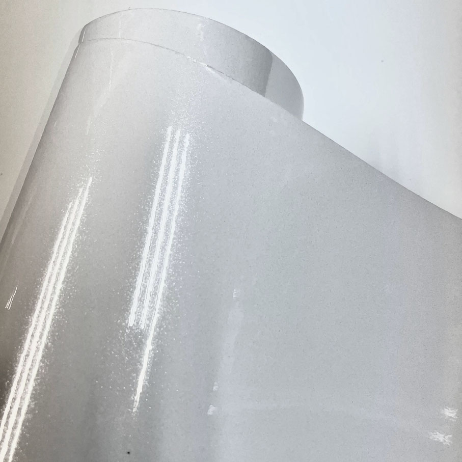 Glitter Vinyl Roll - 50cm*600cm Hoogglans Witte Glitter Diamant Vinyl
