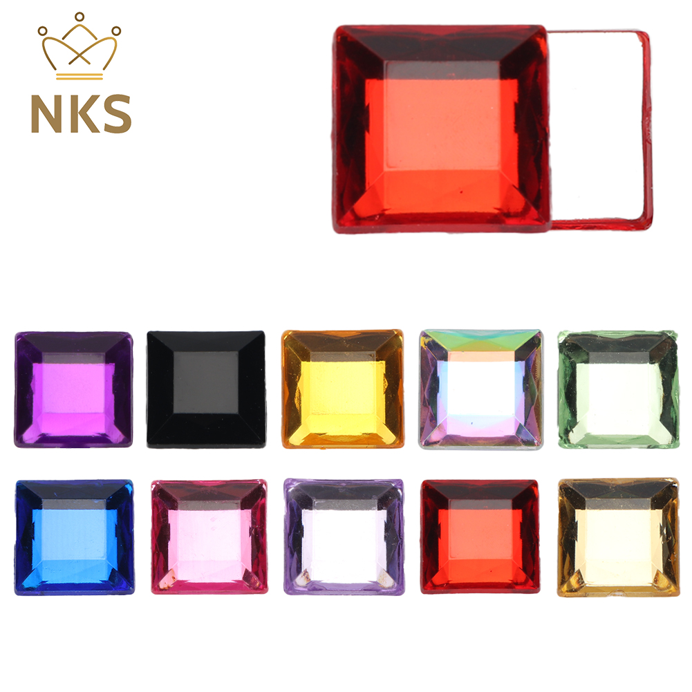 NKS 10mm 12mm Facet Vierkant K - Hotfix Rhinestone Sheet recensie en prijs