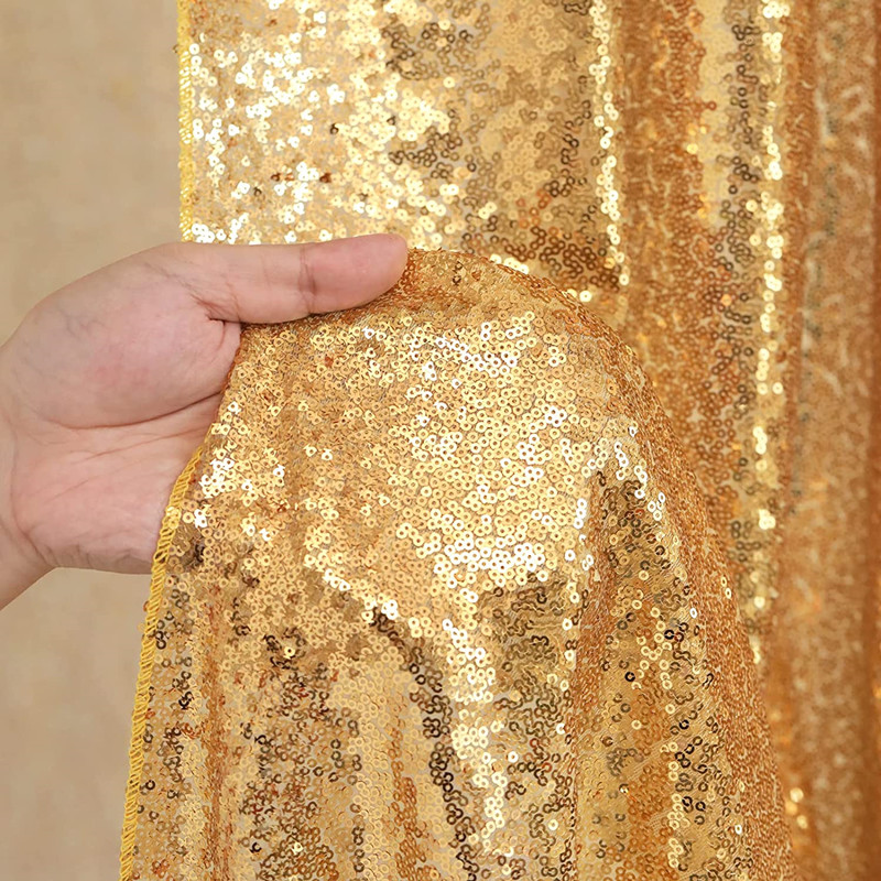 Goud/zilverachtige pailletten  - Sequin Fabric Panel recensie en prijs