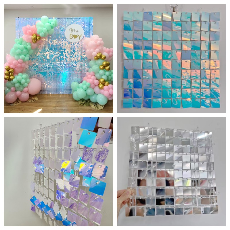 18-delige paillettenpaneel ach - Sequin Fabric Panel recensie en prijs