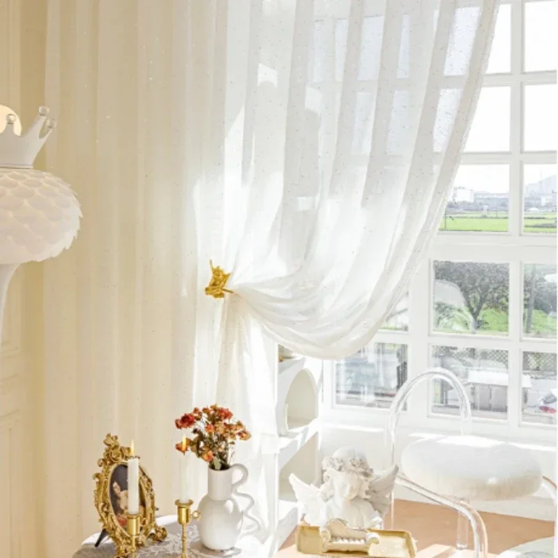 Franse pure gordijnen voor woo - Sequin Fabric Panel recensie en prijs