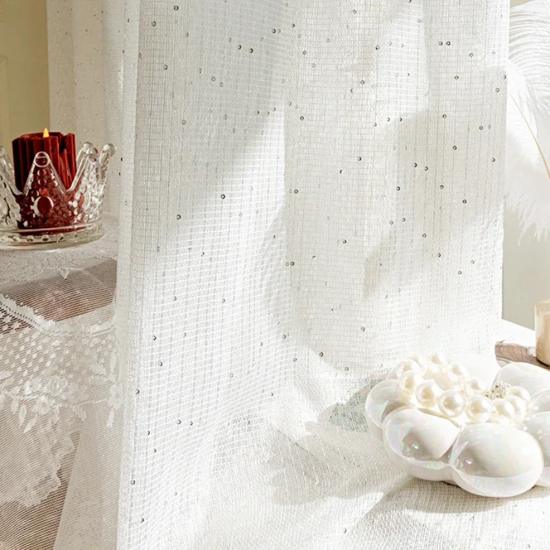 Franse pure gordijnen voor woo - Sequin Fabric Panel recensie en prijs