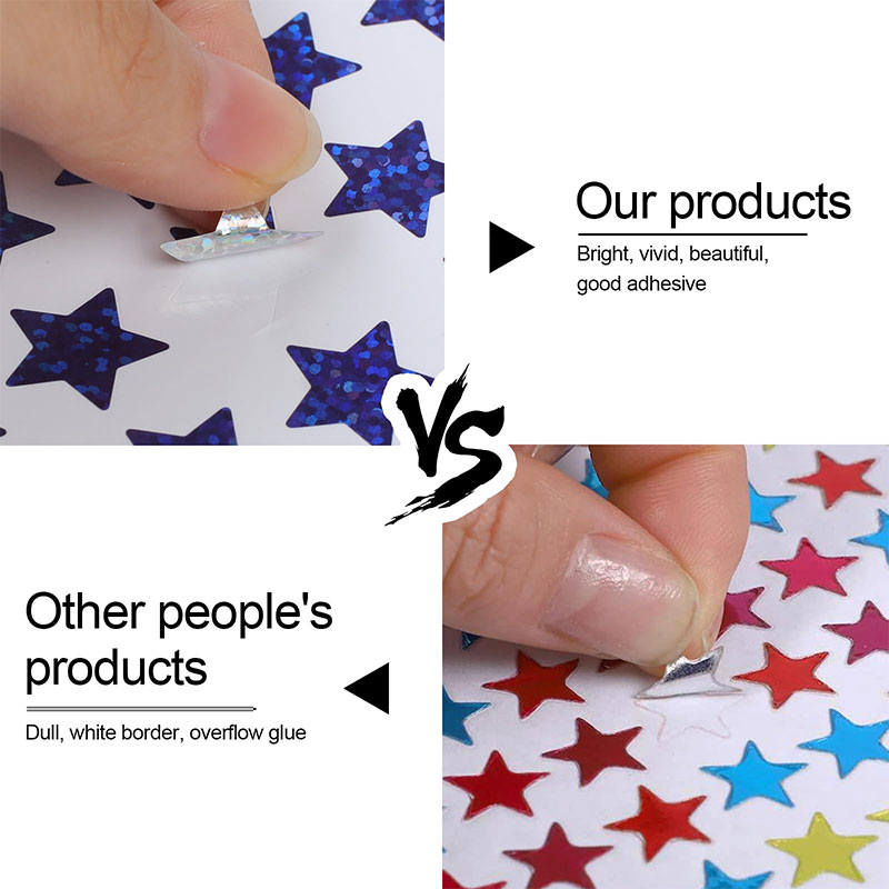 420 stuks sterstickers spranke - Glitter Vinyl Roll recensie en prijs