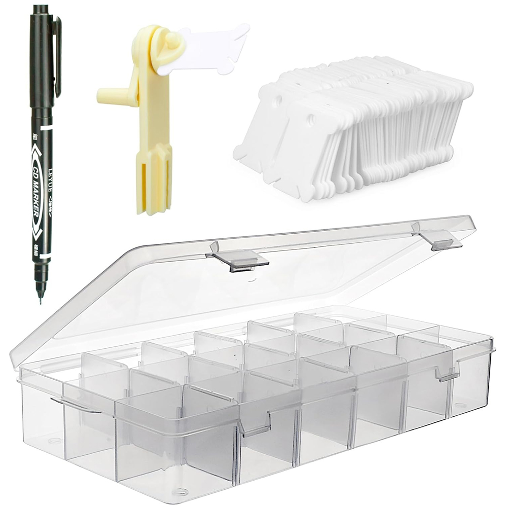 Borduurgaren Organizer met 18  - Craft Embellishment Storage recensie en prijs