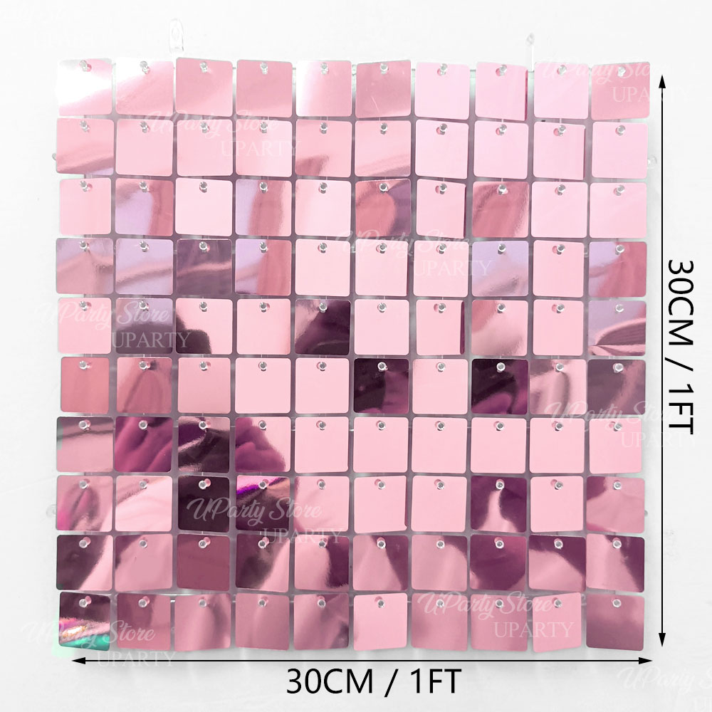 Glanzend roze muur achtergrond - Sequin Fabric Panel recensie en prijs