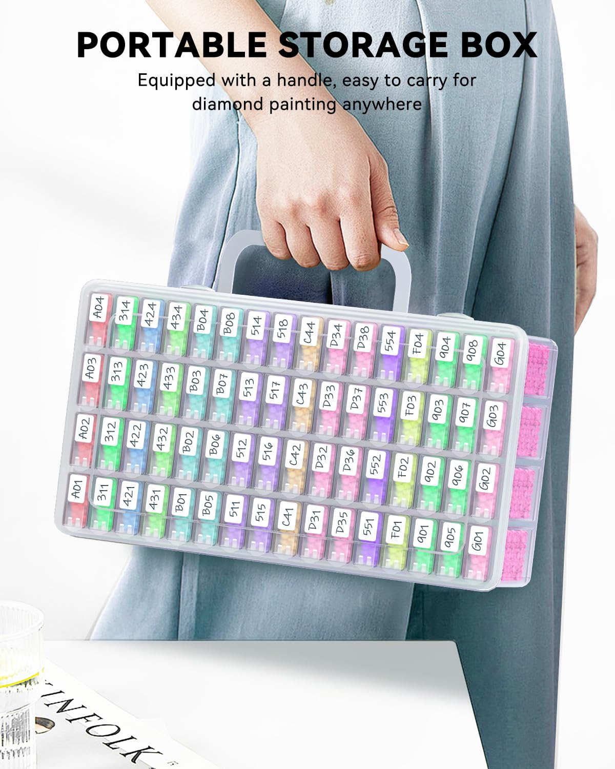 5D DIY Diamant Schilderen Gere - Craft Embellishment Storage recensie en prijs