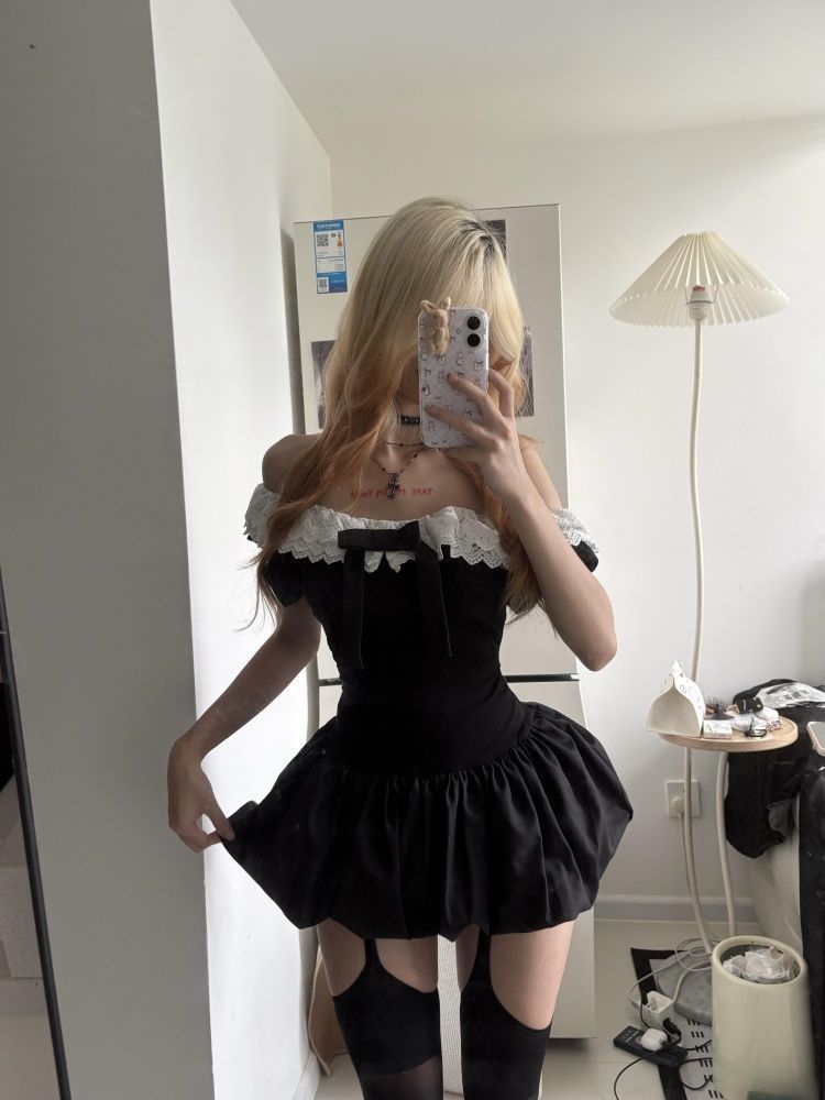Coquette Koreaans sexy off-sho - Elastic Lace Trim recensie en prijs