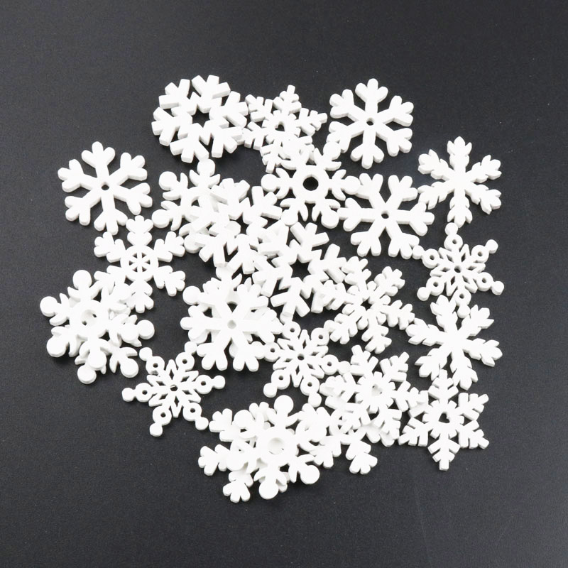 20 stuks Houten Kerst Sneeuwvl - Christmas Craft Embellishment recensie en prijs