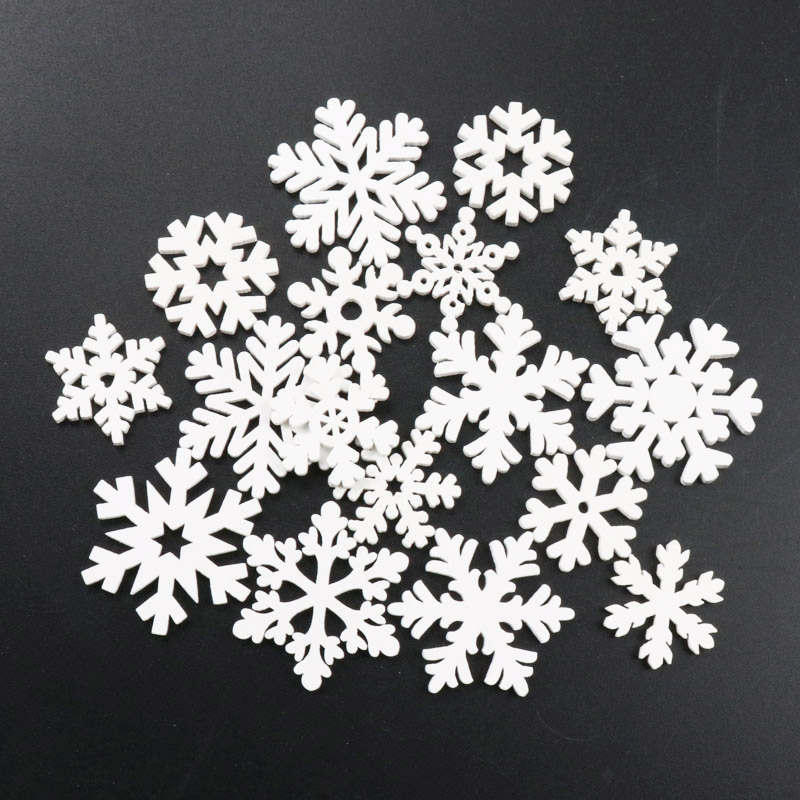 20 stuks Houten Kerst Sneeuwvl - Christmas Craft Embellishment recensie en prijs
