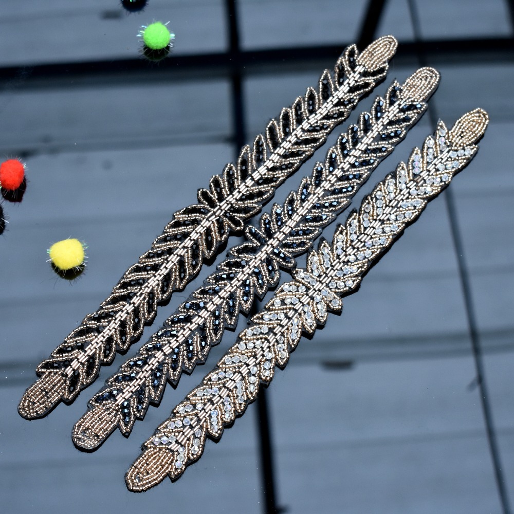 Lange bladeren handgemaakte ap - Beaded Trim Fringe recensie en prijs