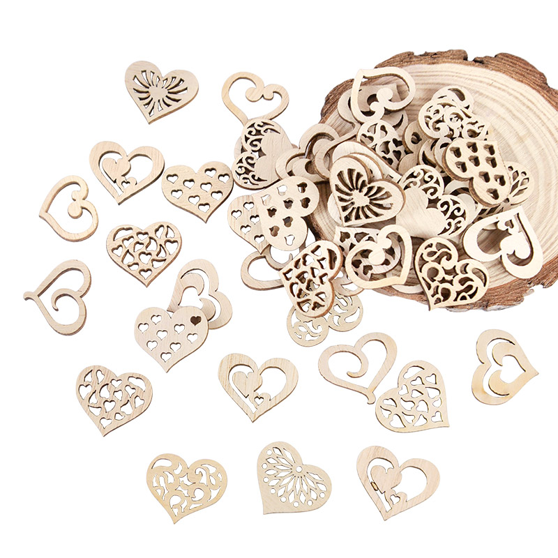 50/100 Stuks Uitgeholde Hart P - Embellishments For Scrapbooking recensie en prijs