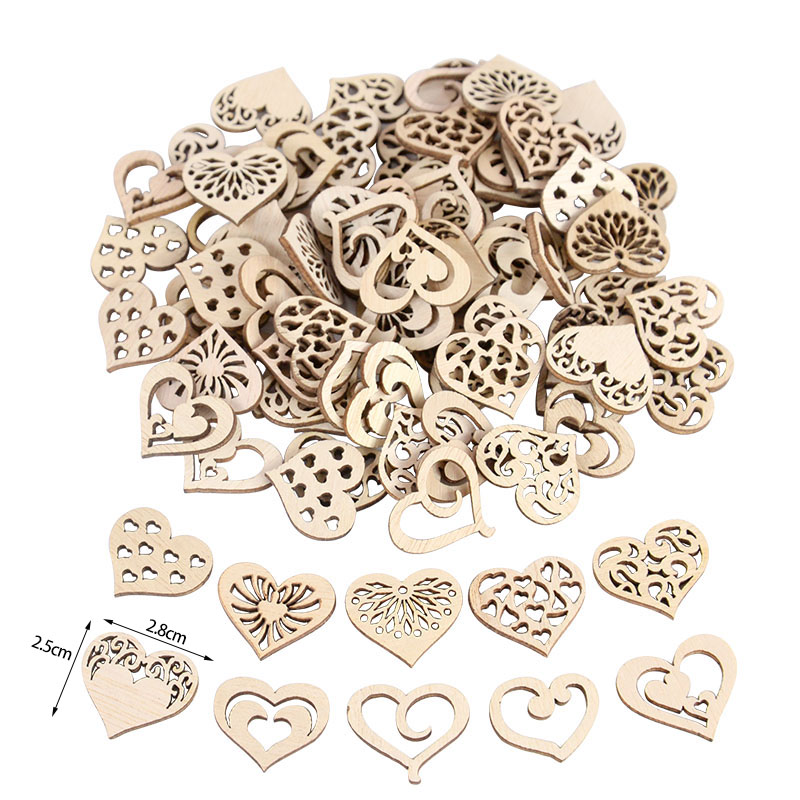 50/100 Stuks Uitgeholde Hart P - Embellishments For Scrapbooking recensie en prijs