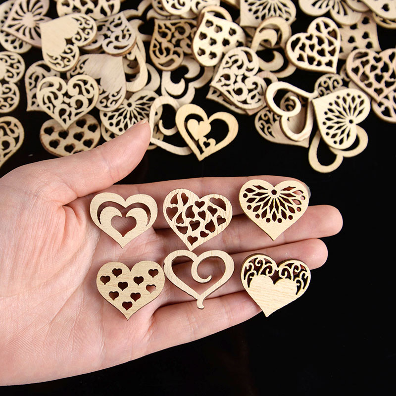 50/100 Stuks Uitgeholde Hart P - Embellishments For Scrapbooking recensie en prijs