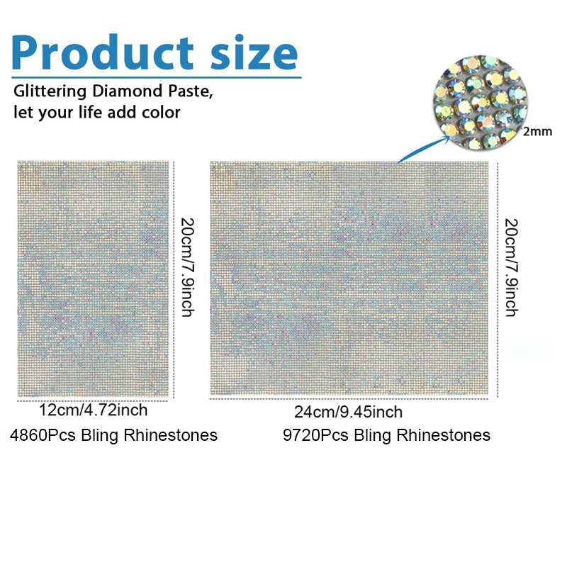 9720/4860 Stuks Bling Strass V - Hotfix Rhinestone Sheet recensie en prijs