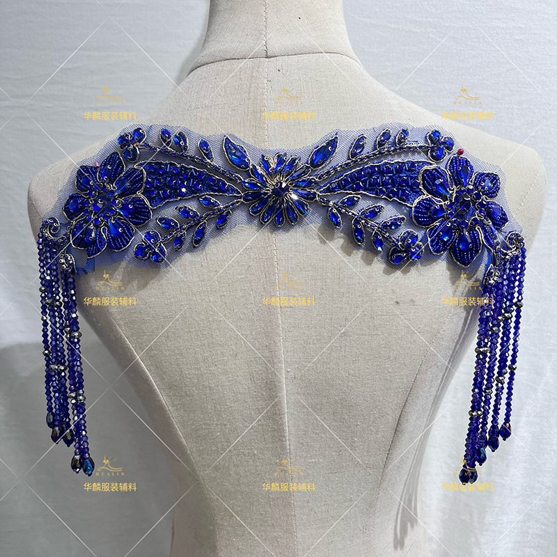 Hand kralen franje met hangers - Beaded Trim Fringe recensie en prijs