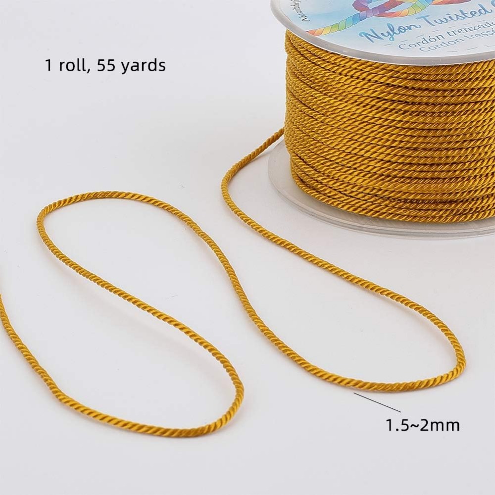 55 Yard 1Mm Gedraaid Satijn Ny - Cord Trim Twisted recensie en prijs