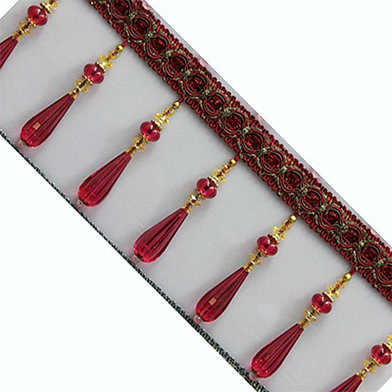 1M Kristallen Hanger Kwastje D - Beaded Trim Fringe recensie en prijs