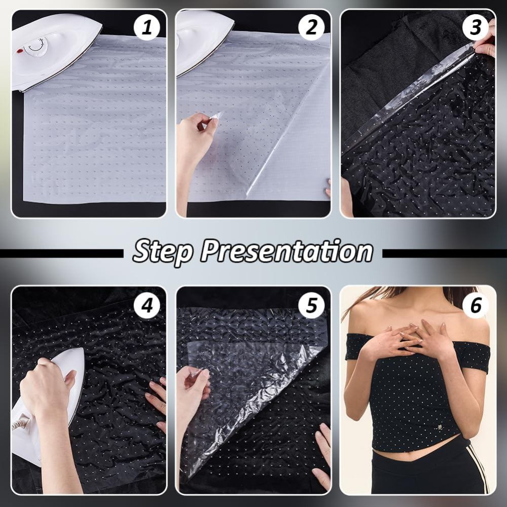 6 vel glitter hotfix strass st - Hotfix Rhinestone Sheet recensie en prijs