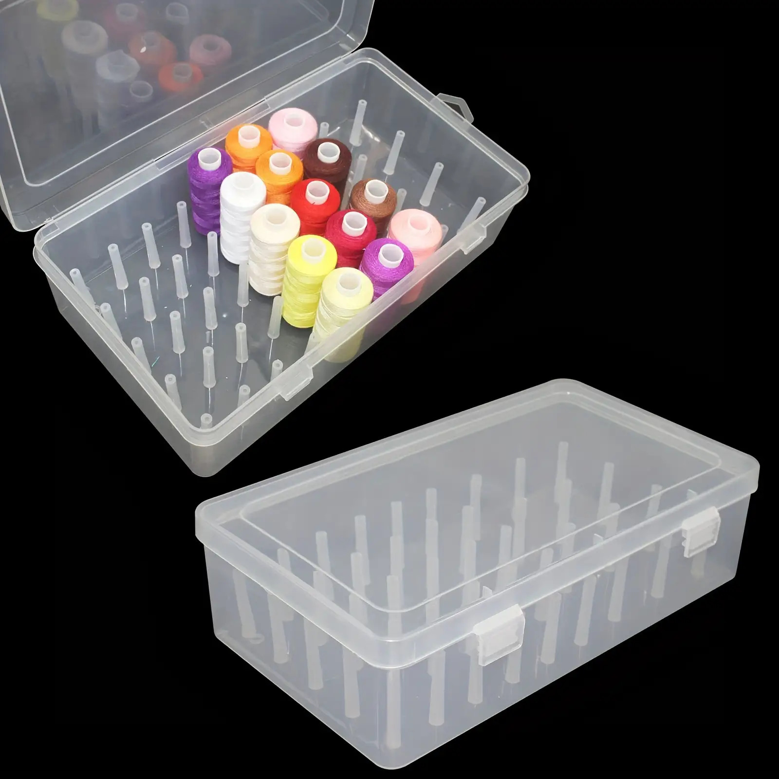 Transparante plastic naaigaren - Craft Embellishment Storage recensie en prijs
