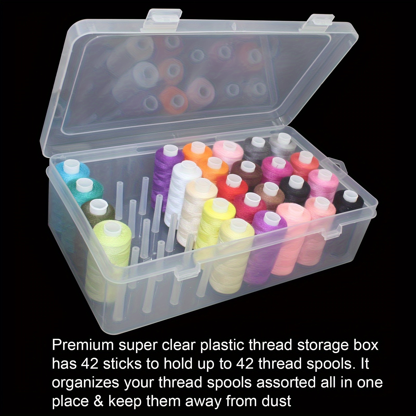Transparante plastic naaigaren - Craft Embellishment Storage recensie en prijs