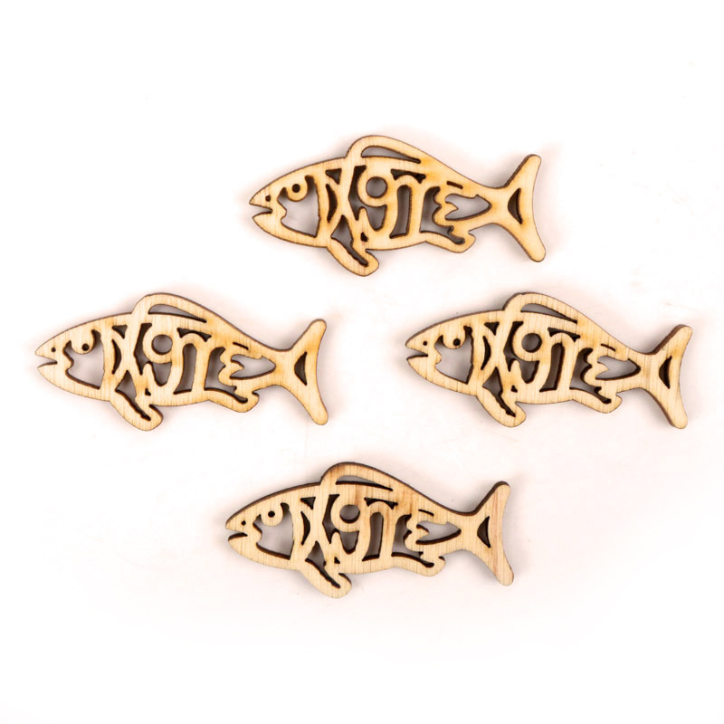 Houten Schattige Vis Vorm Kuns - Embellishments For Scrapbooking recensie en prijs