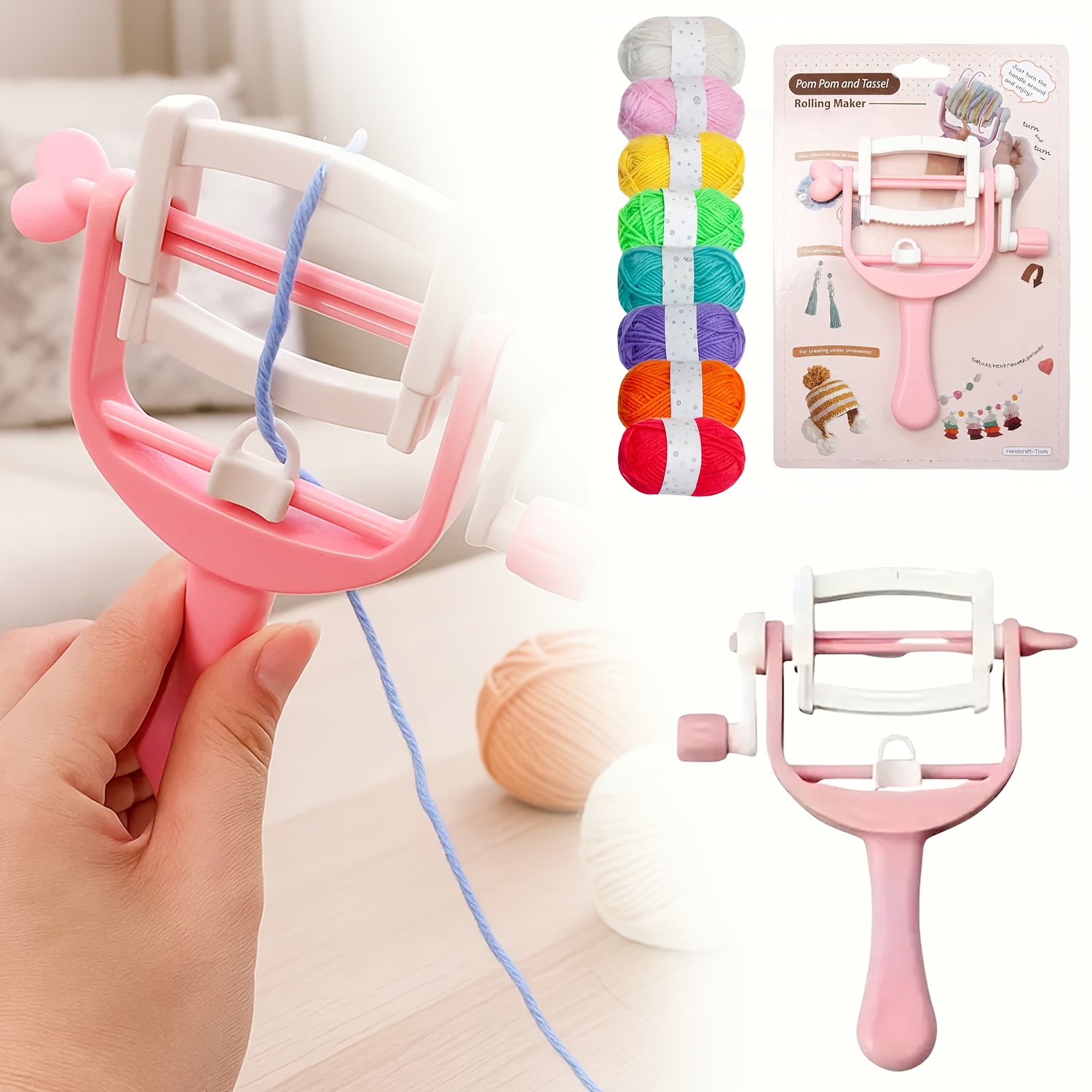 Handbediende kronkelende spoel - Pom Pom Maker Tool recensie en prijs