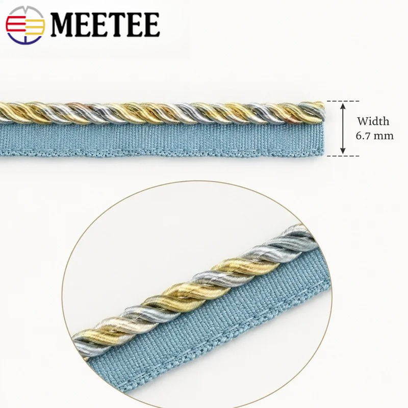 2/5/10/12M Meetee 6mm Tweekleu - Cord Trim Twisted recensie en prijs