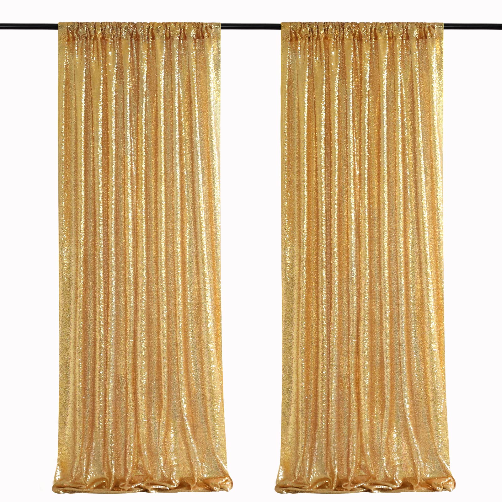 2 STKS Gold Sequin Party Achte - Sequin Fabric Panel recensie en prijs