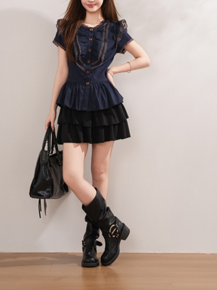 Vintage Gotische Japanse dames - Elastic Lace Trim recensie en prijs