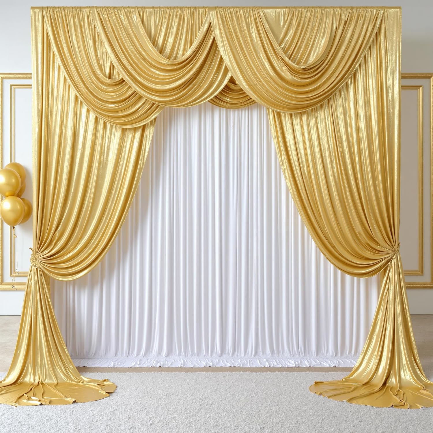 2,3x7FT Kreukvrije Glitter 1-d - Sequin Fabric Panel recensie en prijs
