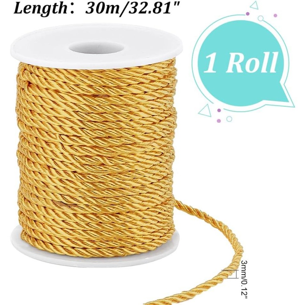 1 Rol 32 Yards Gedraaid Koord  - Cord Trim Twisted recensie en prijs
