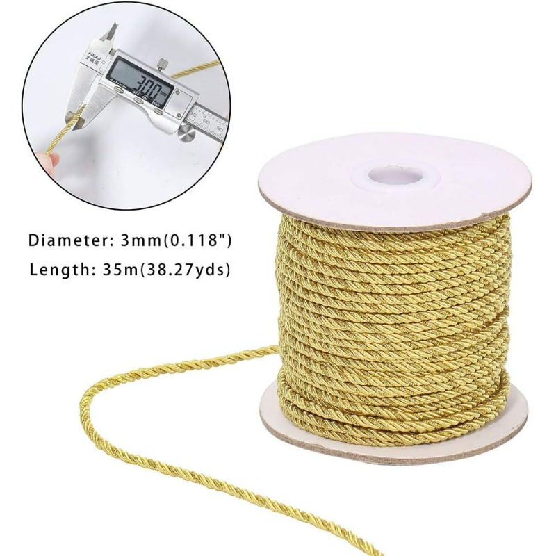 3Mm/35 Meter Metallic Gedraaid - Cord Trim Twisted recensie en prijs