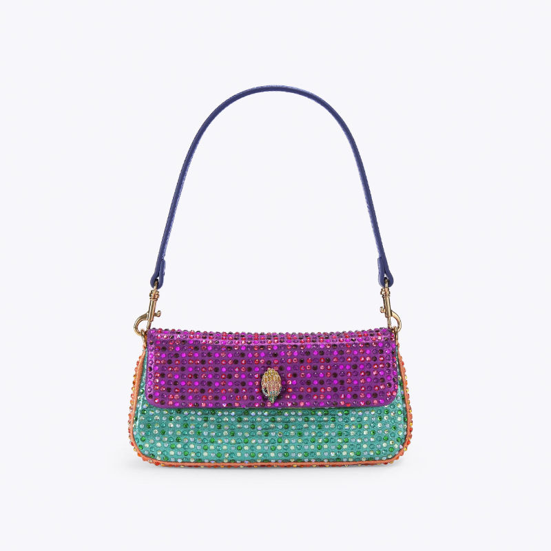 Luxe Pickle-schoudertas Dames  - Sequin Fabric Panel recensie en prijs