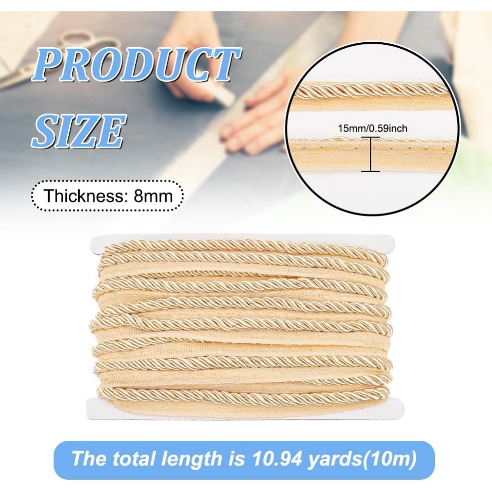 11 Yards Twisted Lip Cord Trim - Cord Trim Twisted recensie en prijs