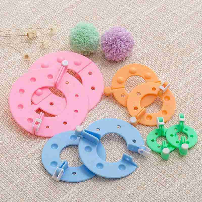 8 Stuks 4 Maten Plastic Pompom - Pom Pom Maker Tool recensie en prijs