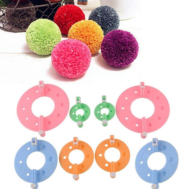 8 Stuks 4 Maten Plastic Pompom - Pom Pom Maker Tool recensie en prijs
