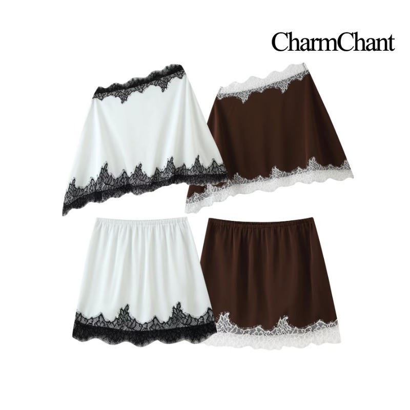 CHARMCHANT Dames satijnen set  - Elastic Lace Trim recensie en prijs