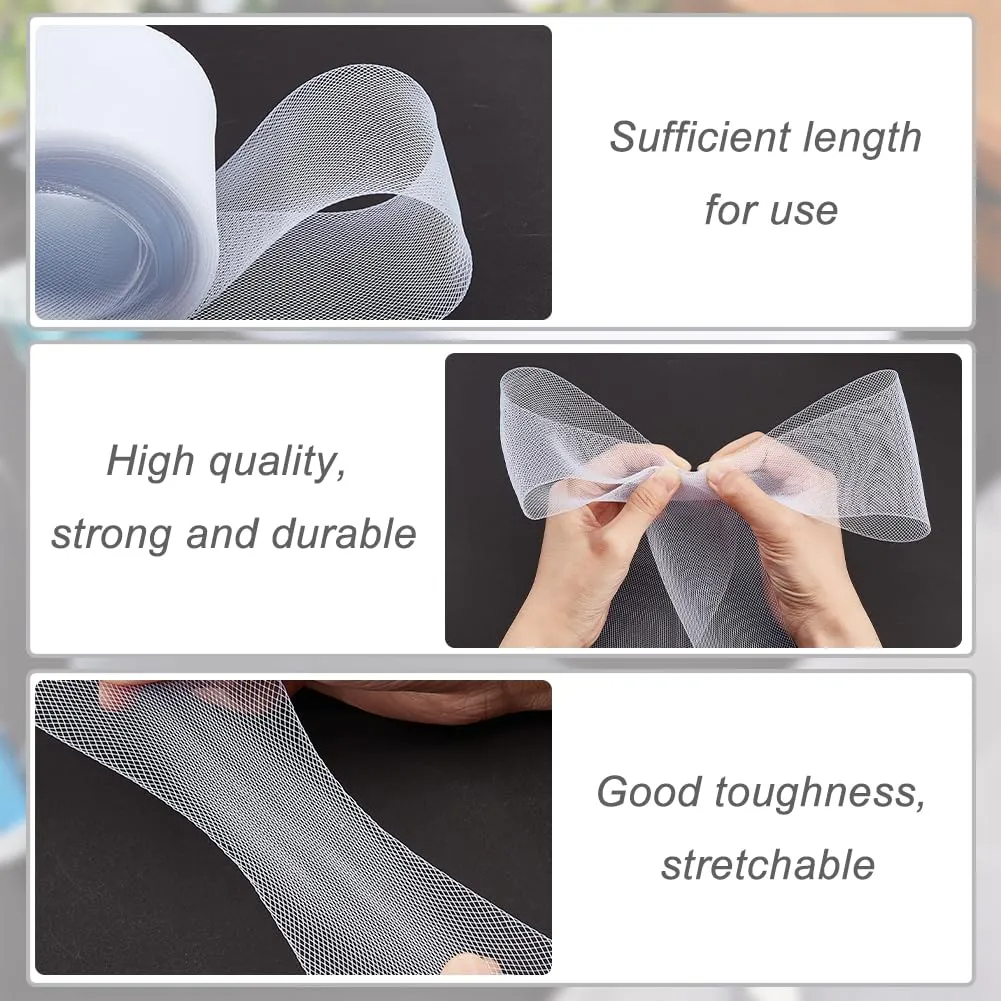1-10 cm plat effen harde stijv - Crystal Mesh Fabric recensie en prijs